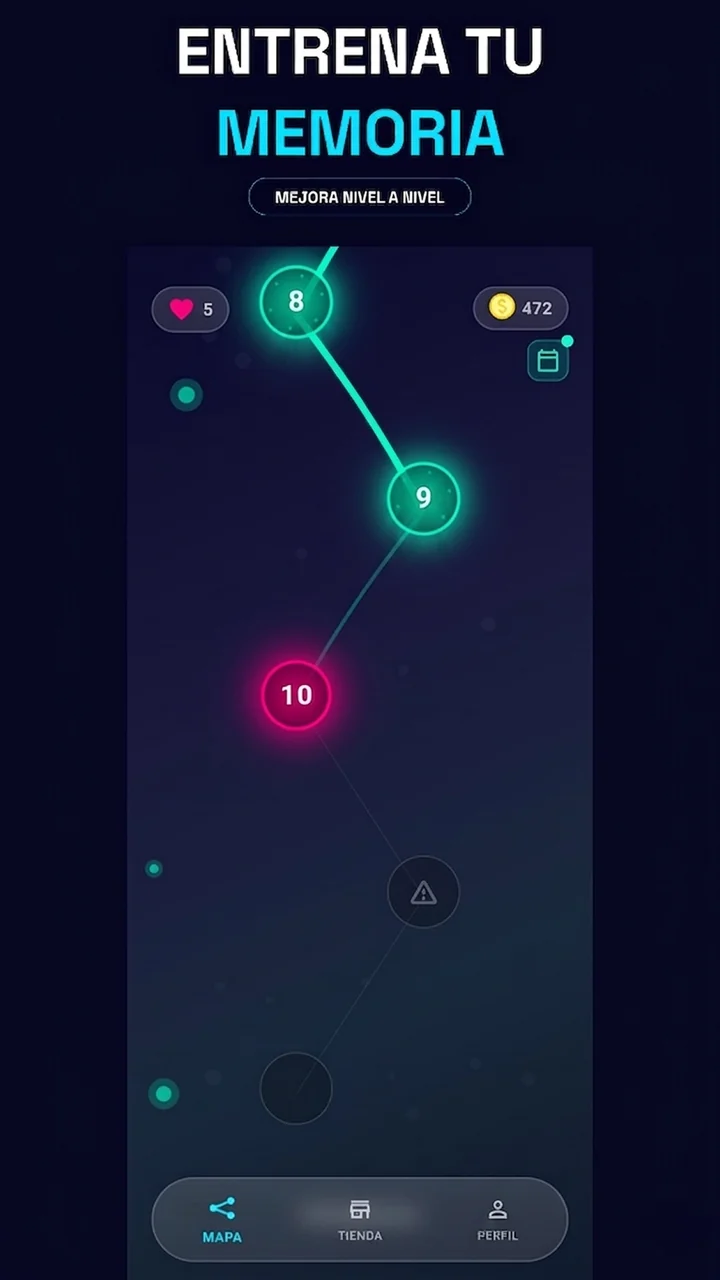 Mapa de niveles de ReCallocate con neuronas activadas